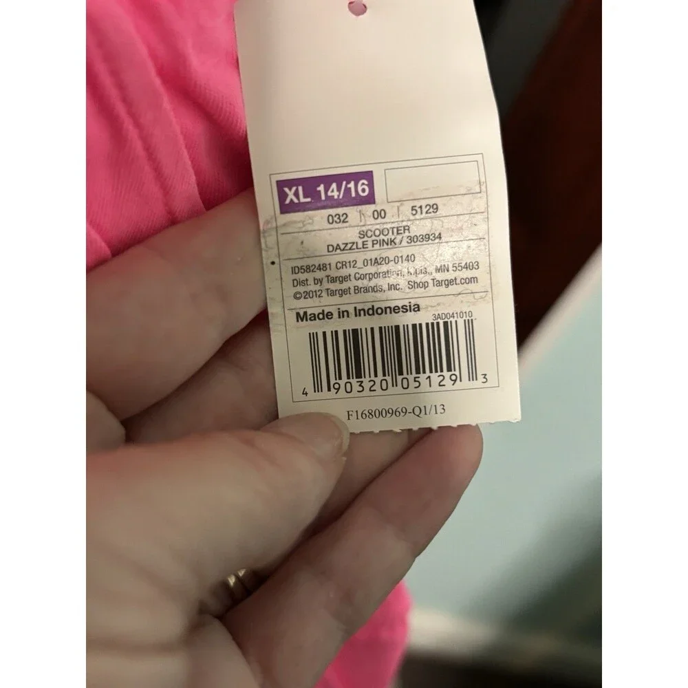New Girls Hot Pink Cotton Skorts Scooter Circo Pockets XL 14/16